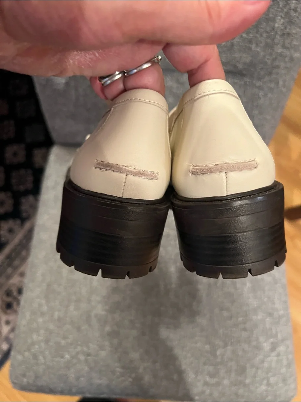 Sam Edelman Taelor Chunky Leather Loafers With Chain Detail